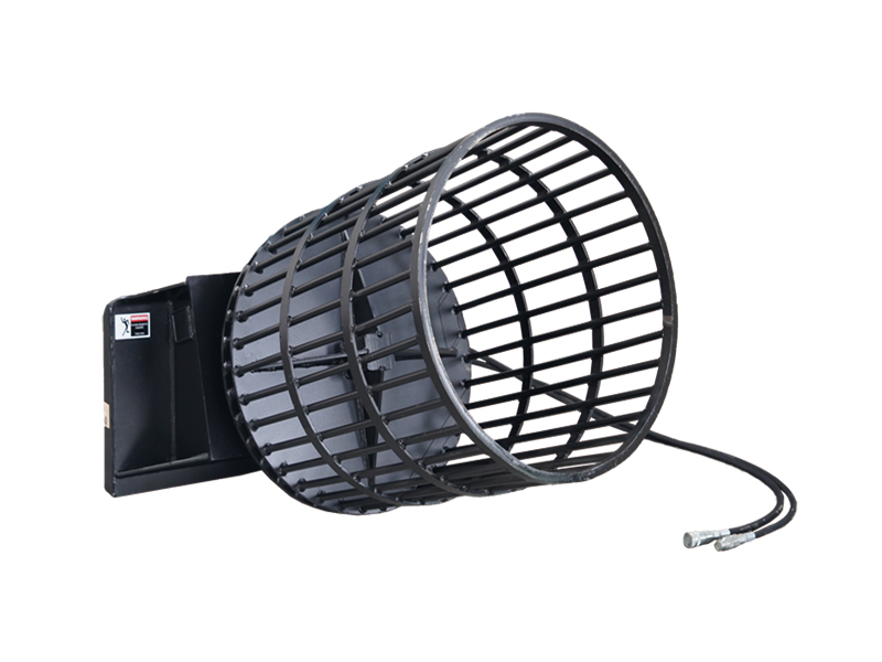 Revolutionera skräpröjningen med Skid Steer roterande stenplockare