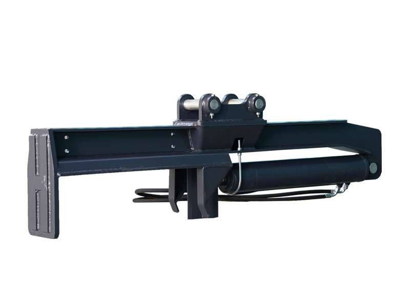 Enkel klyvning av ved med 20-tons grävmaskinens vedklyv