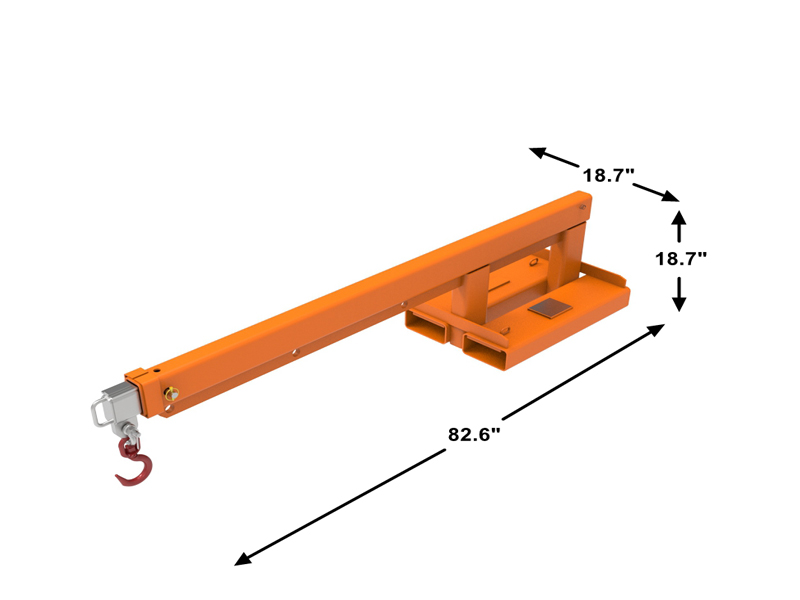 Long Extension 2.5T fast jibbfäste för gaffeltruck